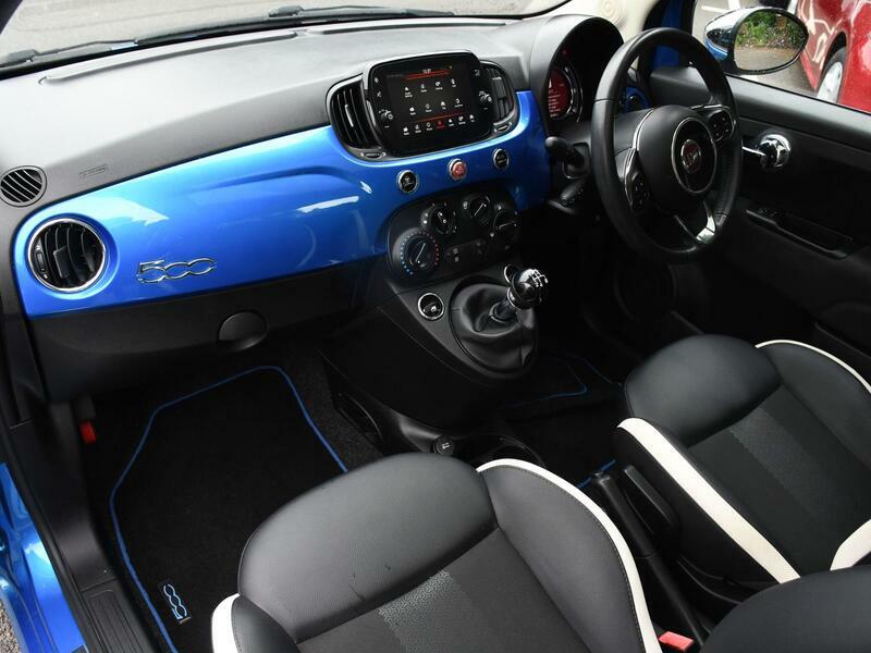 Fiat 500 1.2 Mirror Hatchback Euro 6 Ss FD18EYL Blue #6