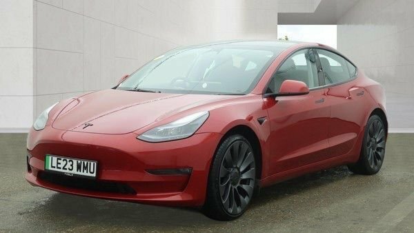 Tesla Model 3 Dual Motor Performance Saloon Red #3