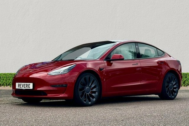 Tesla Model 3 Dual Motor Performance Saloon Red #3