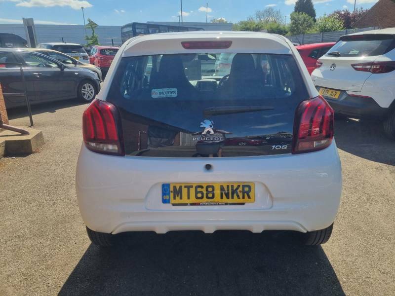 Peugeot 108 1.0 72 Active - 2018 68 MT68NKR White #5