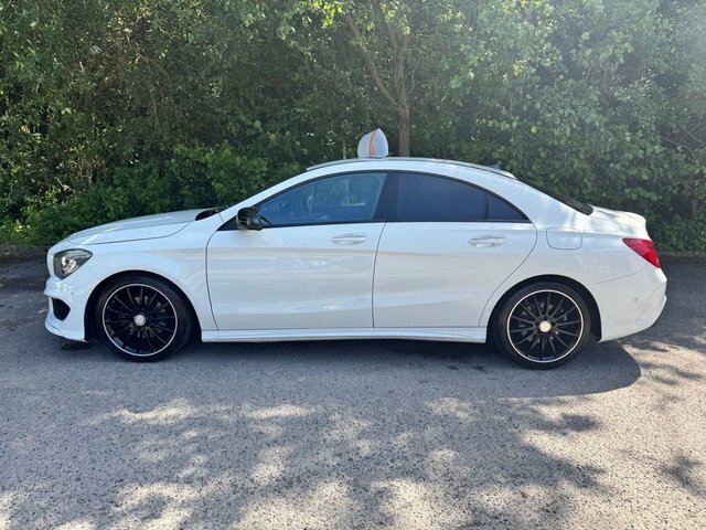 Mercedes-Benz CLA Class Saloon White #2