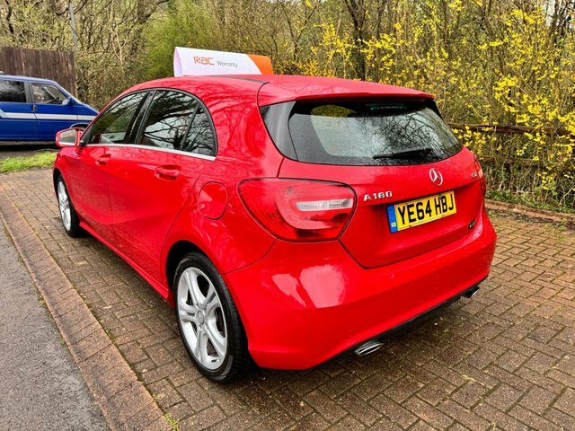 Mercedes-Benz A Class Hatchback YE64HBJ Red #3