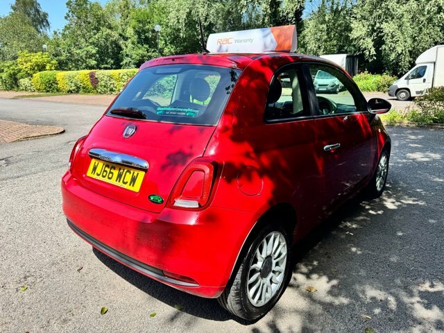 Fiat 500 Hatchback Red #4