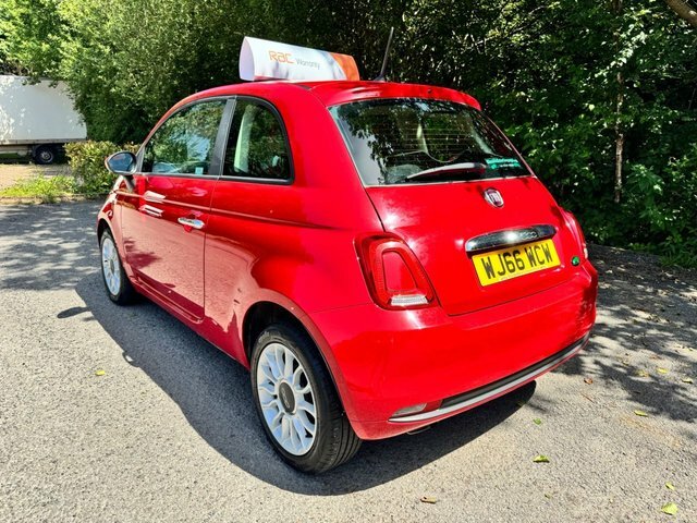 Fiat 500 Hatchback Red #3