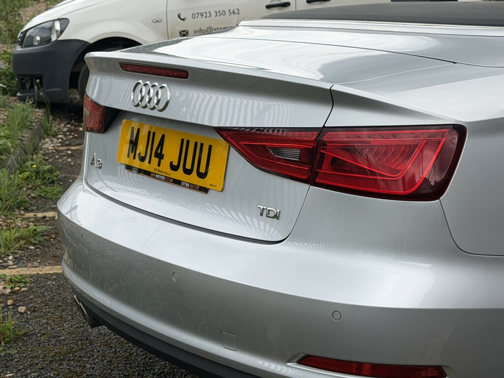 Audi A3 Cabriolet Convertible 2.0 Tdi Sport 201414 Silver #5