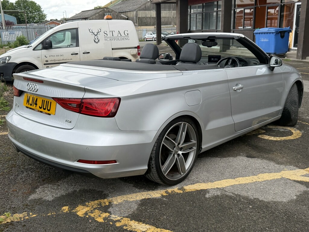 Audi A3 Cabriolet Convertible 2.0 Tdi Sport 201414 Silver #6