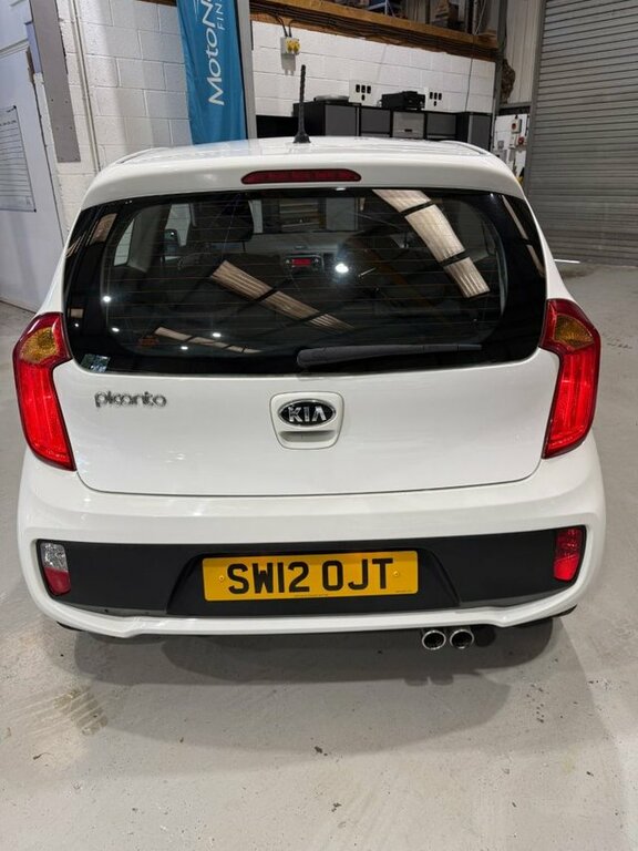 Kia Picanto 2012 1.0 1 Hatchback Euro 5 68Bh SW12OJT White #4