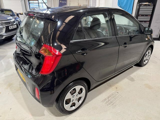 Kia Picanto 2015 1.0 1 Hatchback Euro 6 65Bh Black #3