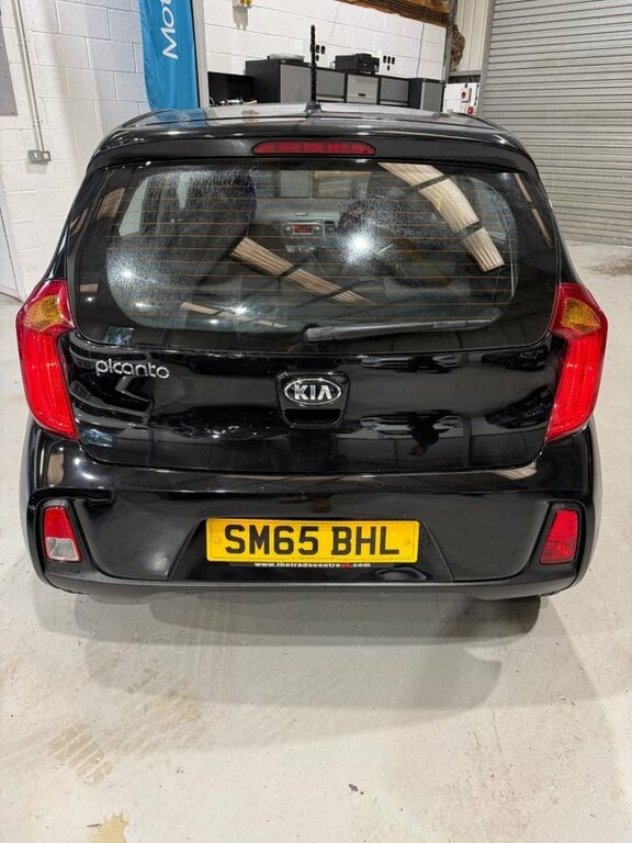 Kia Picanto 2015 1.0 1 Hatchback Euro 6 65Bh Black #4