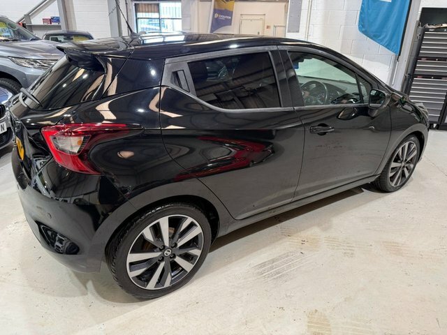 Nissan Micra 2017 0.9 Ig-t Tekna Hatchback Eu Black #3