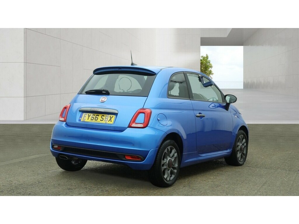 Fiat 500 S Blue #3