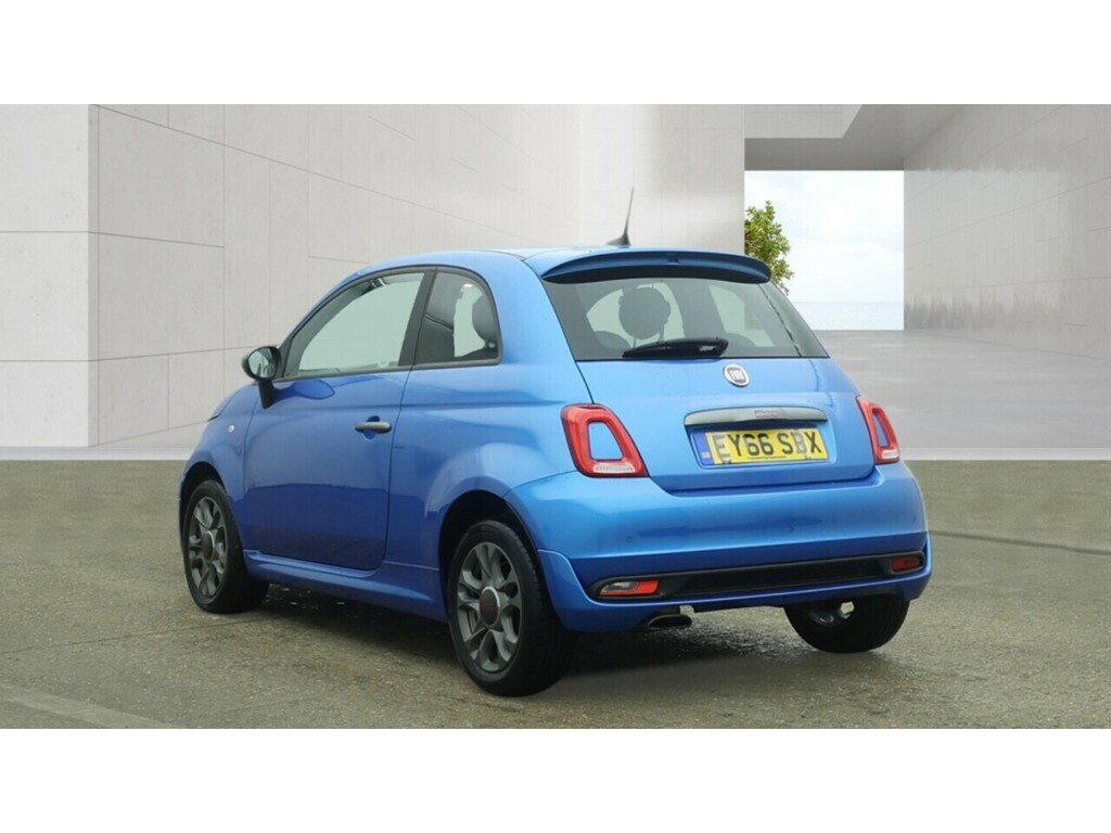 Fiat 500 S Blue #4