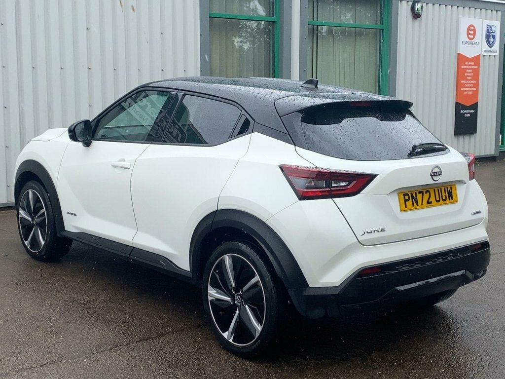 Nissan Juke 2022 1.6 Tekna Suv Hybrid Euro 6 PN72UUW White #5