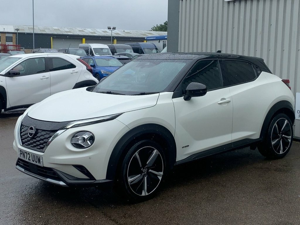 Nissan Juke 2022 1.6 Tekna Suv Hybrid Euro 6 PN72UUW White #3