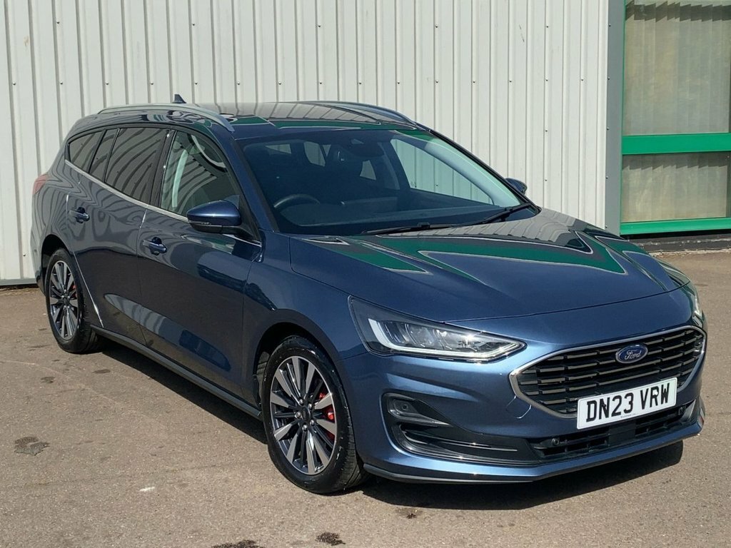 Ford Focus 2023 1.0T Ecoboost Mhev Titanium X Edition Estate DN23VRW Blue #4