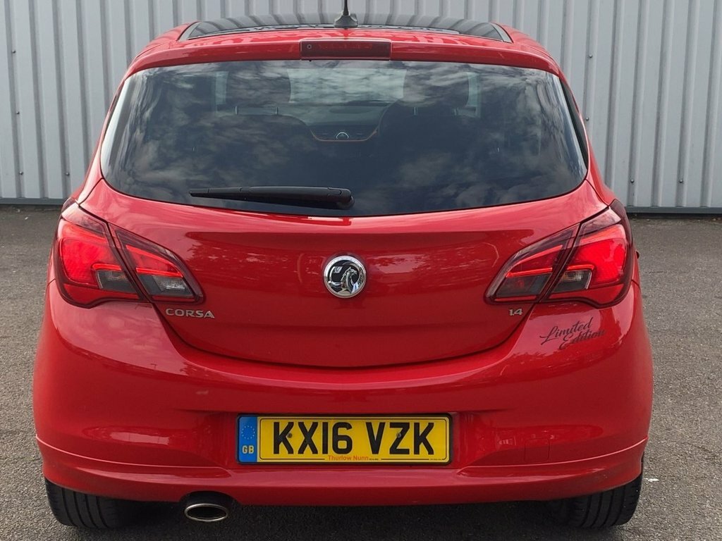 Vauxhall Corsa 2016 1.4I Ecoflex Limited Edition Hatchback Pe KX16VZK Red #6