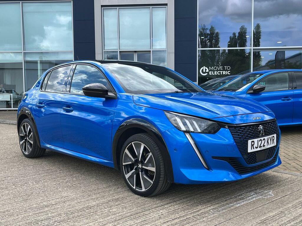 Peugeot e-208 50Kwh Gt Hatchback 7Kw Charger Blue