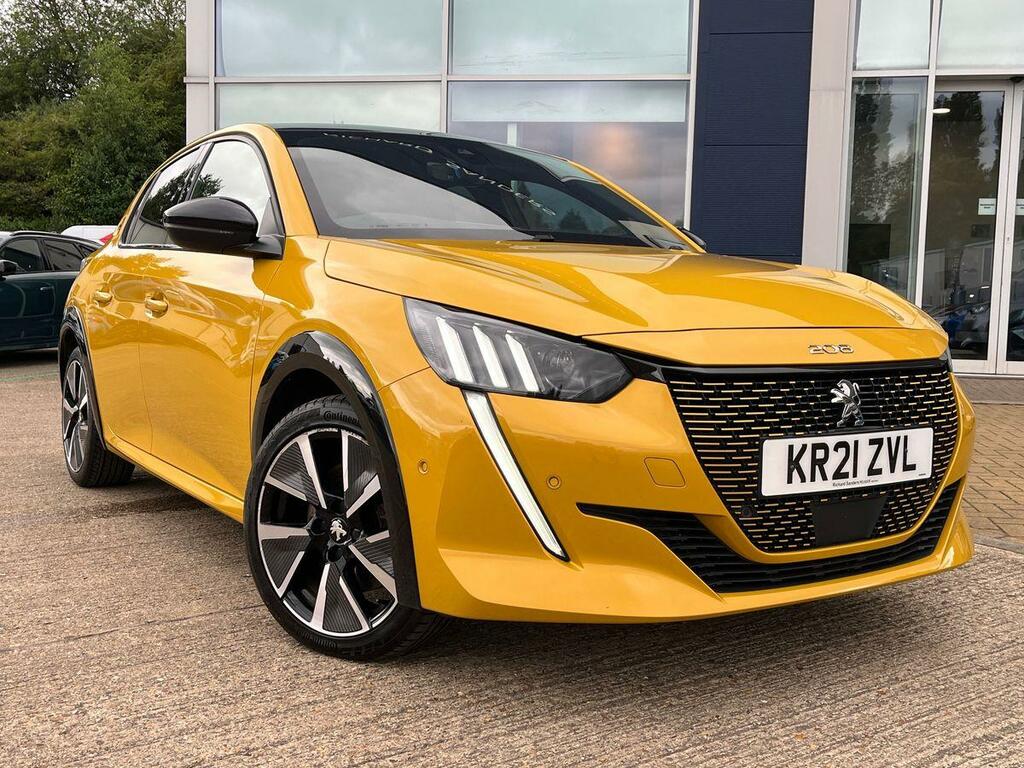 Peugeot e-208 50Kwh Gt Hatchback 136 Ps Yellow
