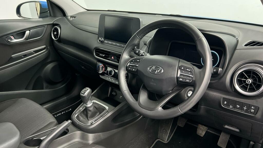 Hyundai Kona 1.0 T-gdi Mhev Se Connect Suv Hybrid Ma SK72HJX Blue #6