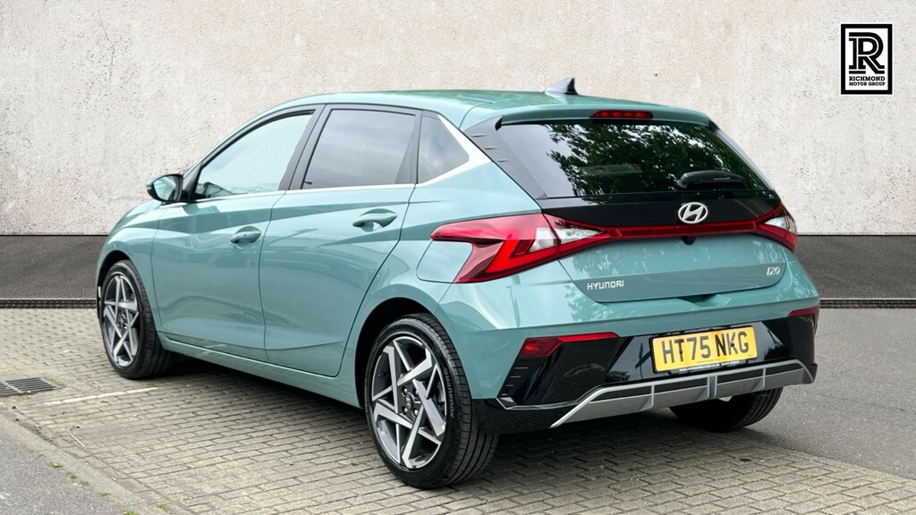 Hyundai I20 1.0 T-gdi Tech Line Hatchback Dct Euro HT75NKG Green #3
