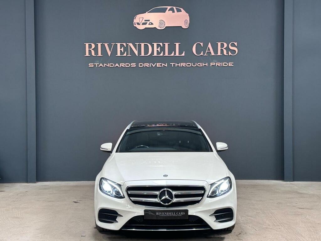 Mercedes-Benz E Class Estate 2.0 E220d Amg Line Premium G-tronic Euro KP19UPB White #3