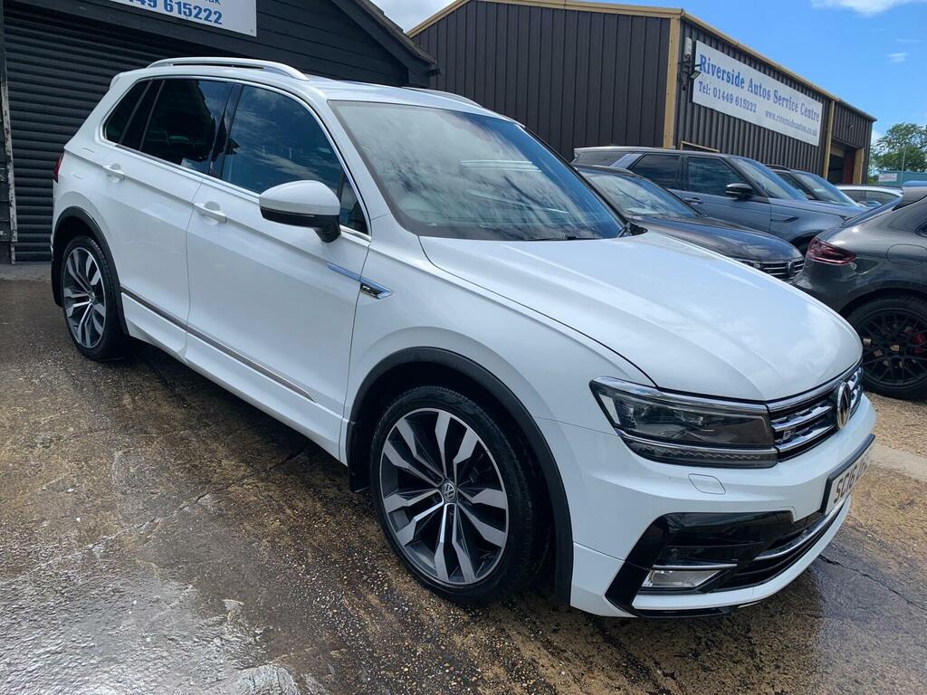 Volkswagen Tiguan Tdi Bluemotion Tech R-line Dsg 4Motion Euro 6 Ss White #3