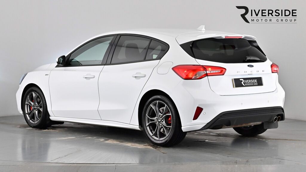 Ford Focus 1.0T Ecoboost St-line Euro 6 Ss WR19YUC White #3