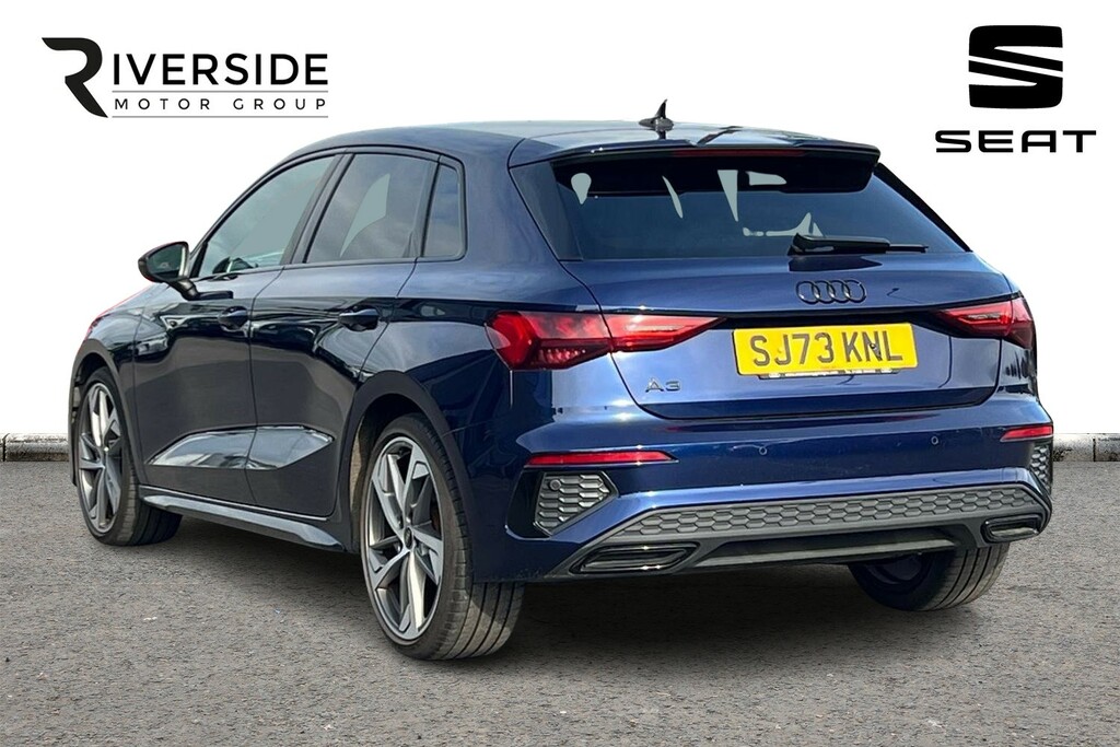 Audi A3 1.5 Tfsi 35 Black Edition Sportback S Tronic Euro SJ73KNL Blue #3
