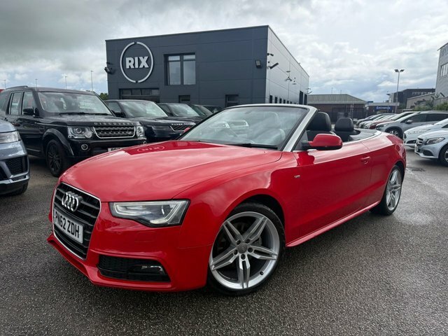 Audi A5 Tdi S Line Convertible PN62ZDH Red #2