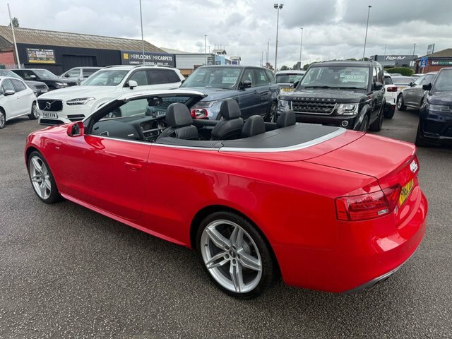 Audi A5 Tdi S Line Convertible PN62ZDH Red #4