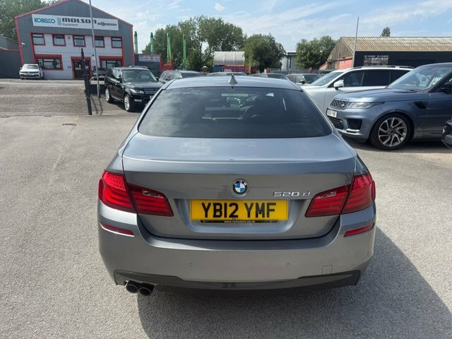 BMW 5 Series 520D M Sport Saloon YB12YMF Grey #6