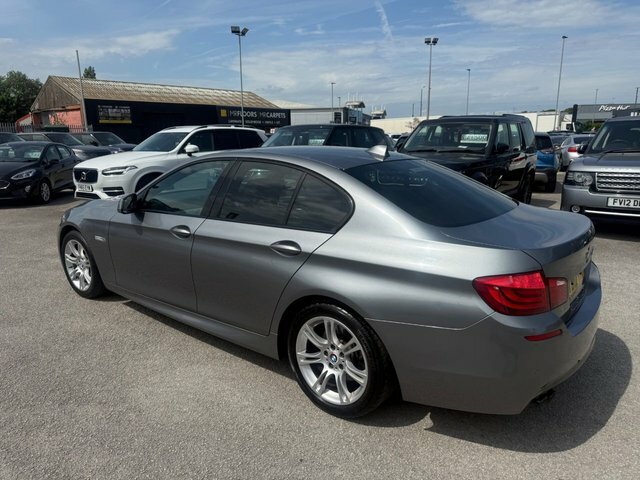 BMW 5 Series 520D M Sport Saloon YB12YMF Grey #4