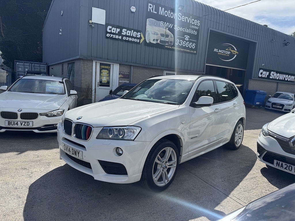BMW X3 20D Blueperformance M Sport White #5