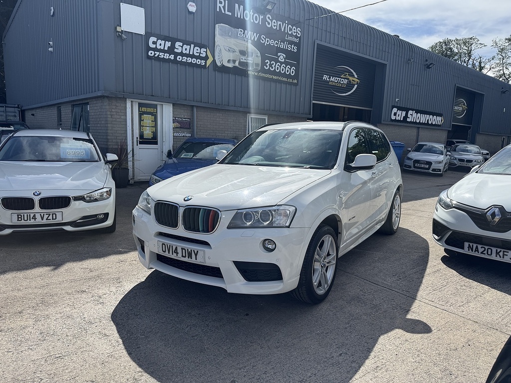 BMW X3 20D Blueperformance M Sport White #4