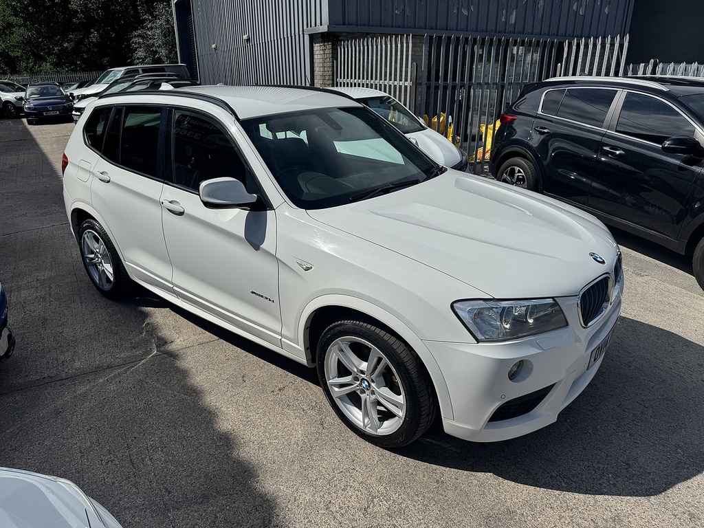 BMW X3 20D Blueperformance M Sport White #3