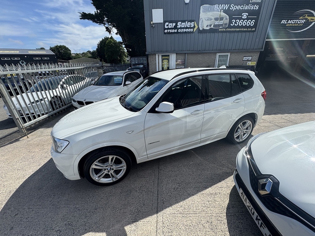 BMW X3 20D Blueperformance M Sport White #6
