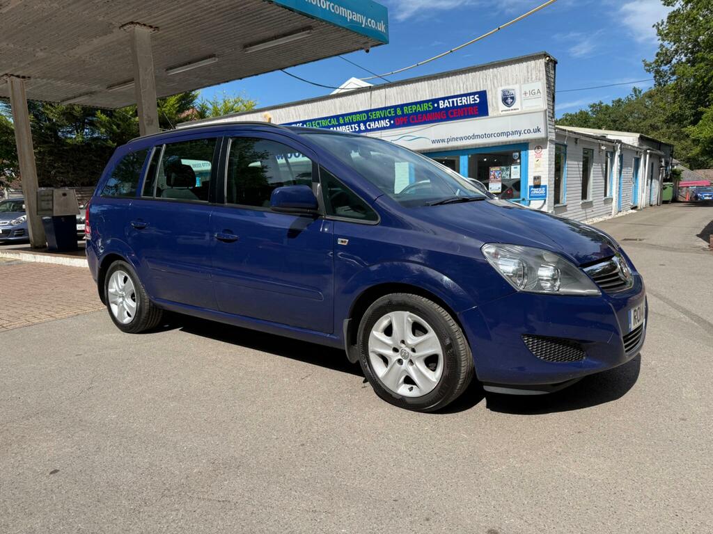 Vauxhall Zafira 1.8 16V Exclusiv Euro 5 Blue
