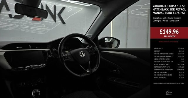 Vauxhall Corsa 1.2 Se Hatchback Euro 6 75 Ps DS70XRW Black #3