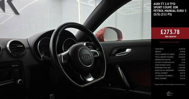 Audi TT 2.0 Tfsi Sport Coupe Euro 5 S S Red #3