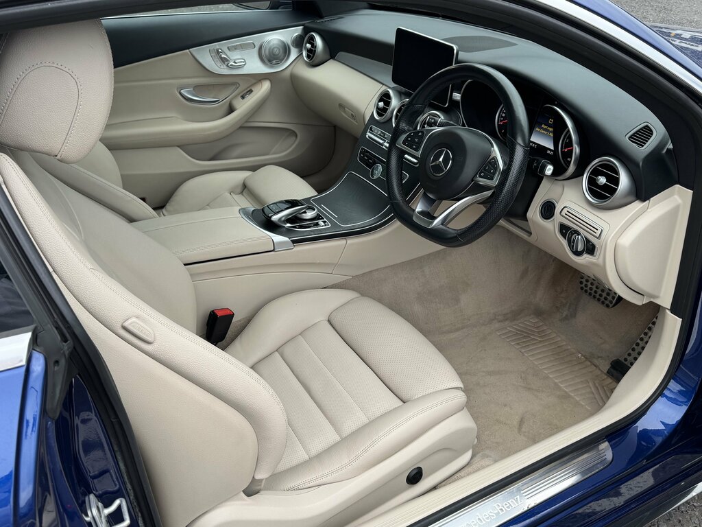 Mercedes-Benz C Class 2018 Mercedes C-class 2.0 C 200 Amg Line Premium P KT67OXZ Blue #2