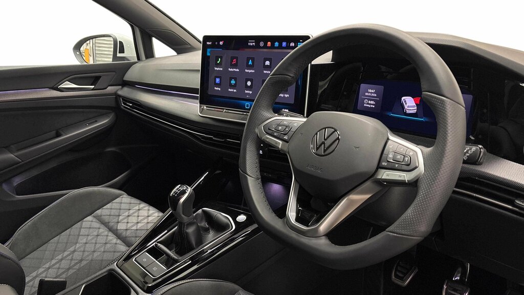 Volkswagen Golf 2025 Volkswagen Golf 1.5 R-line Tsi 150 MM75GDE White #6
