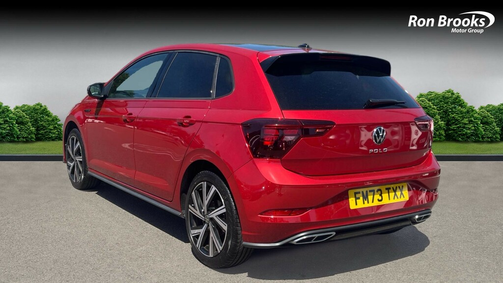 Volkswagen Polo 1.0 Tsi R-line Dsg Euro 6 FM73TXX Red #4