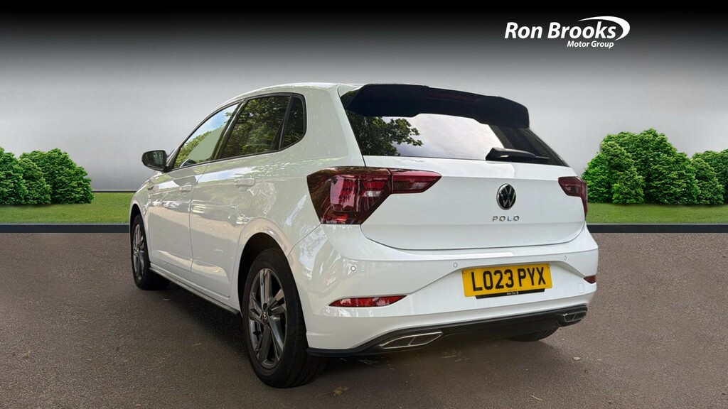 Volkswagen Polo 1.0 Tsi R-line Dsg Euro 6 LO23PYX White #4
