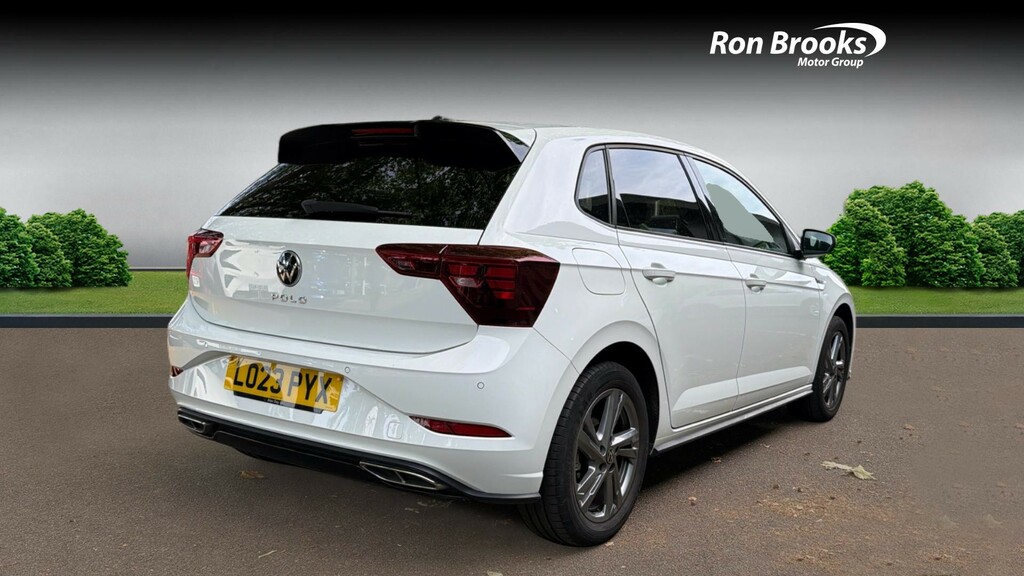 Volkswagen Polo 1.0 Tsi R-line Dsg Euro 6 LO23PYX White #2