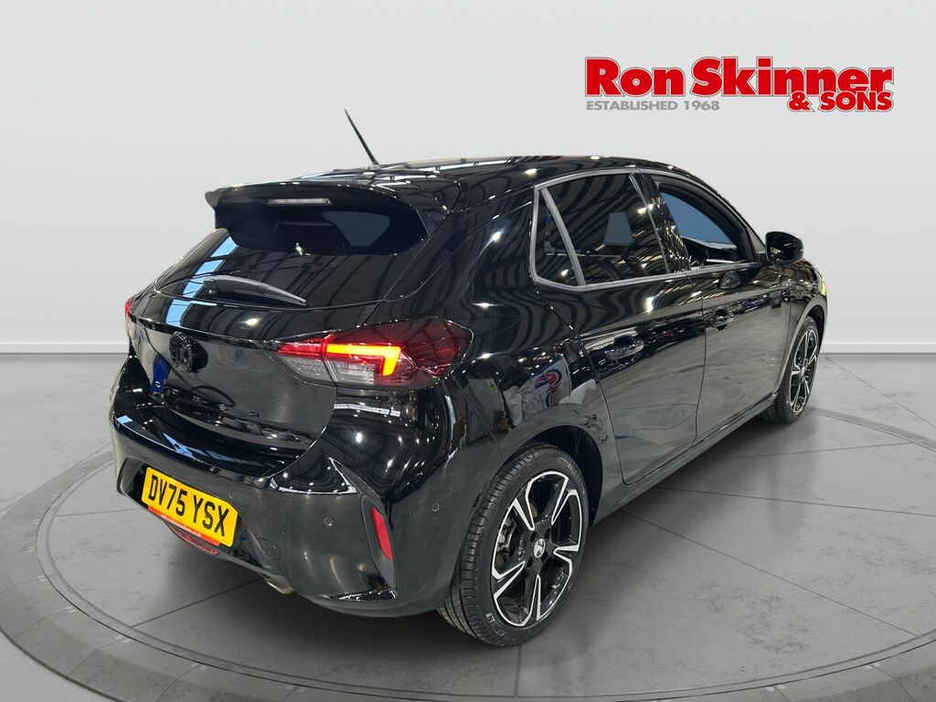 Vauxhall Corsa 1.2 Turbo Gs Hatchback Euro 6 Ss DV75YSX Black #4