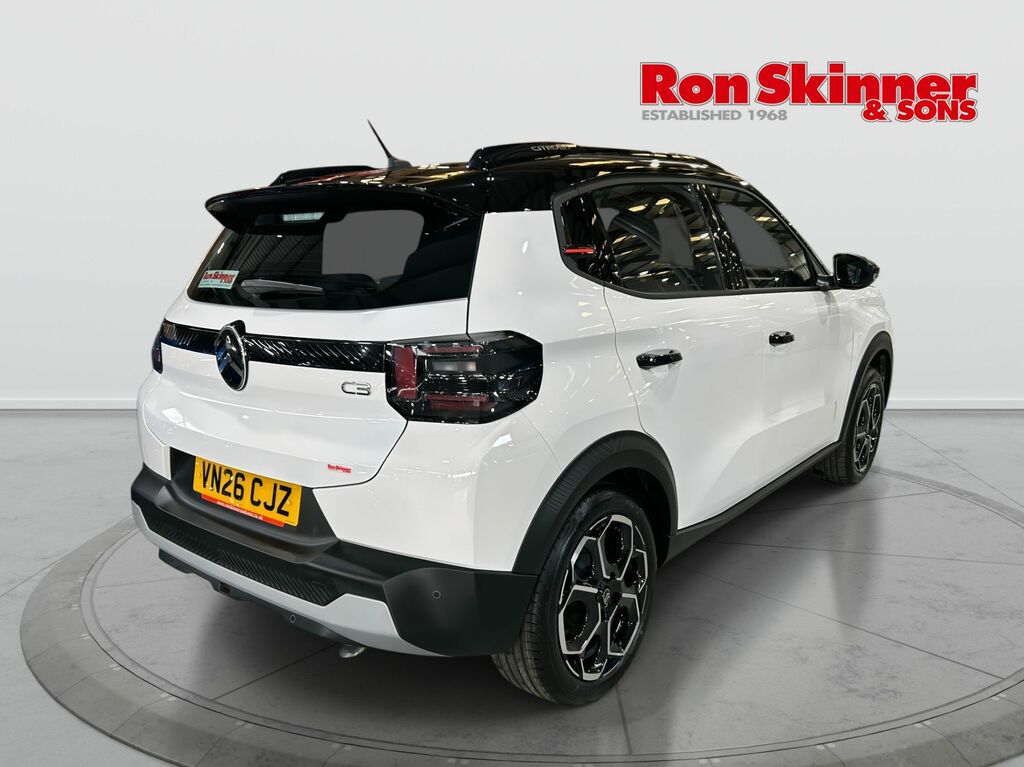 Citroen C3 1.2 Turbo Plus Hatchback Euro 6 VN26CJZ White #4