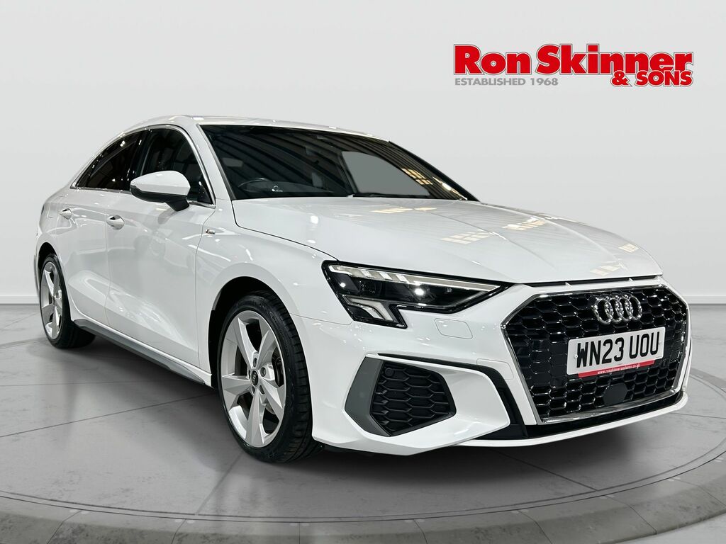 Audi A3 1.0 Tfsi 30 S Line Saloon Euro 6 WN23UOU White