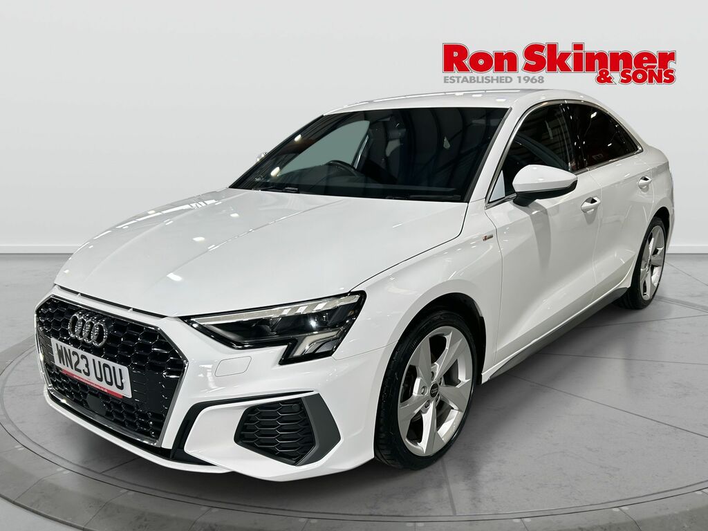 Audi A3 1.0 Tfsi 30 S Line Saloon Euro 6 WN23UOU White #2