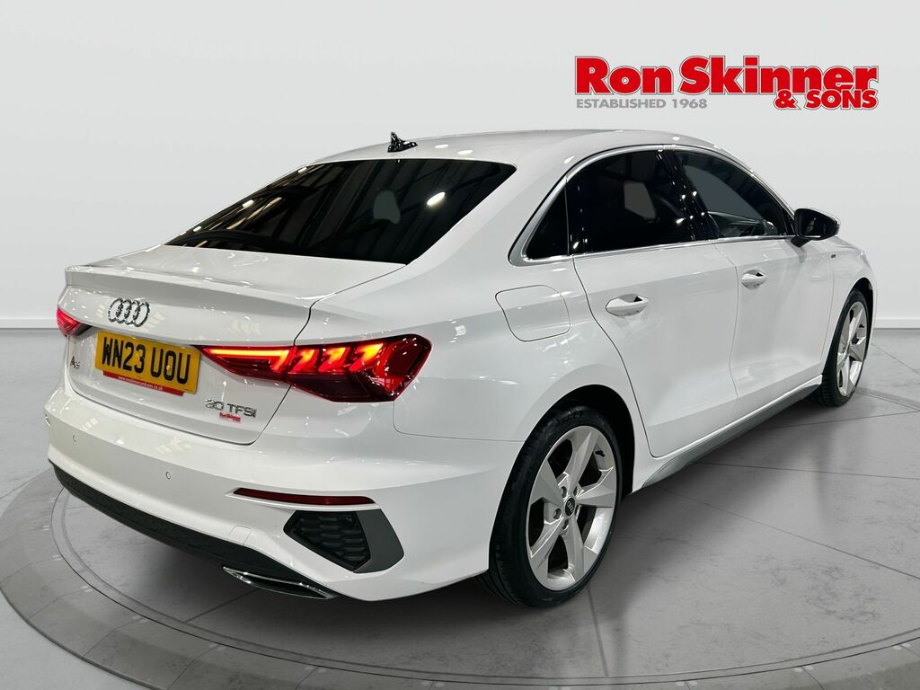 Audi A3 1.0 Tfsi 30 S Line Saloon Euro 6 WN23UOU White #4