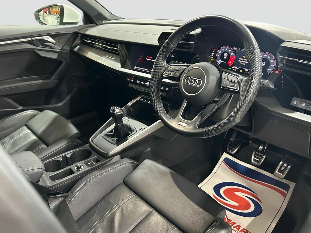 Audi A3 1.0 Tfsi 30 S Line Saloon Euro 6 WN23UOU White #6